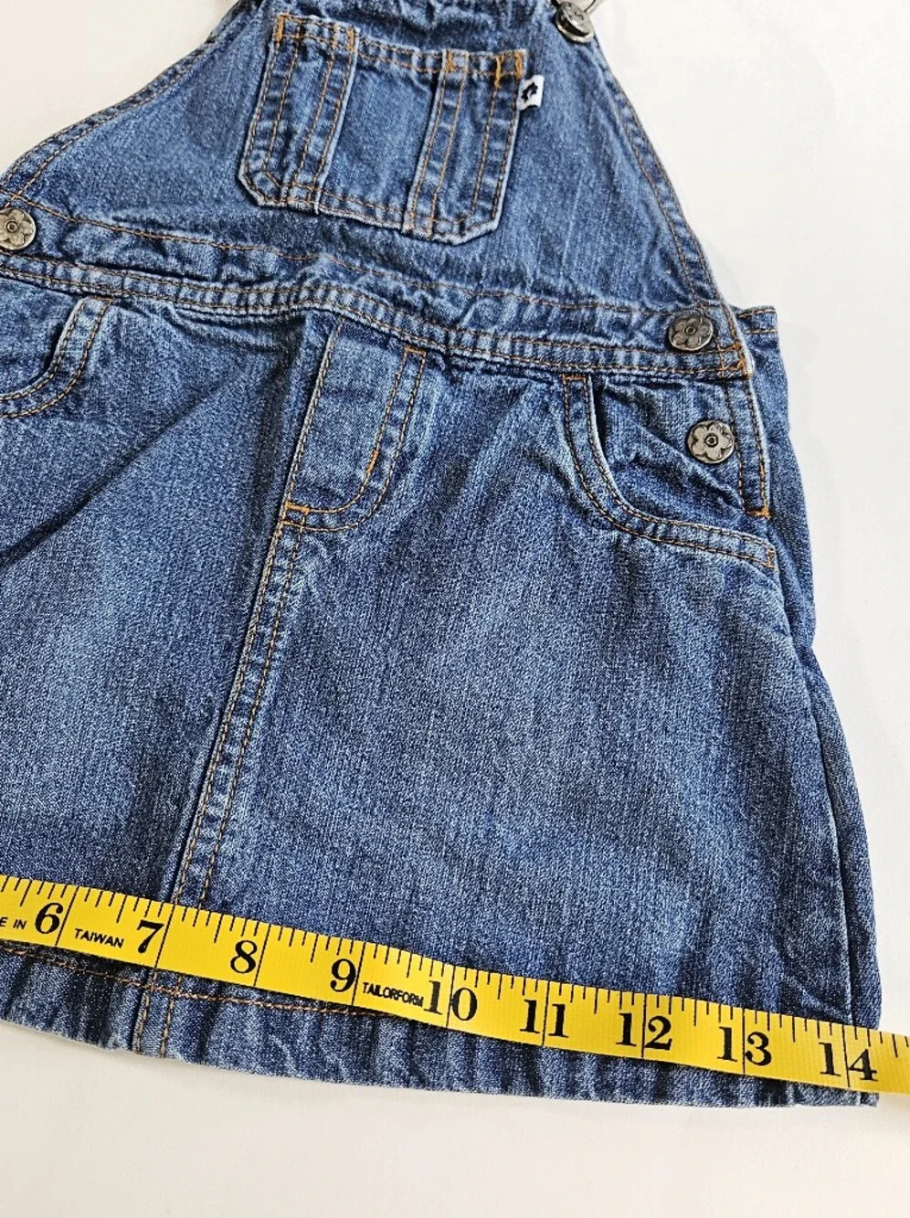 Carter's baby girl denim overall dress size 24 months